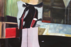 Contemplation from the Window. Oil on Canvas, 110 x 85 cm.