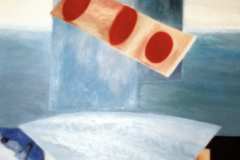 Blue Illusion. Oil on Canvas, 108 x 84 cm.
